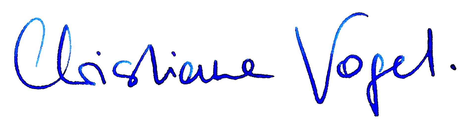 Unterschrift Christiane Vogel